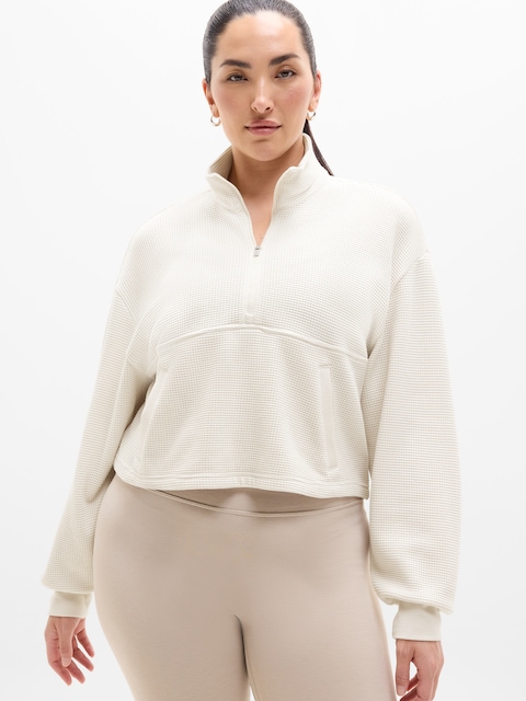 Tranquil Waffle 1/2 Zip Sweatshirt