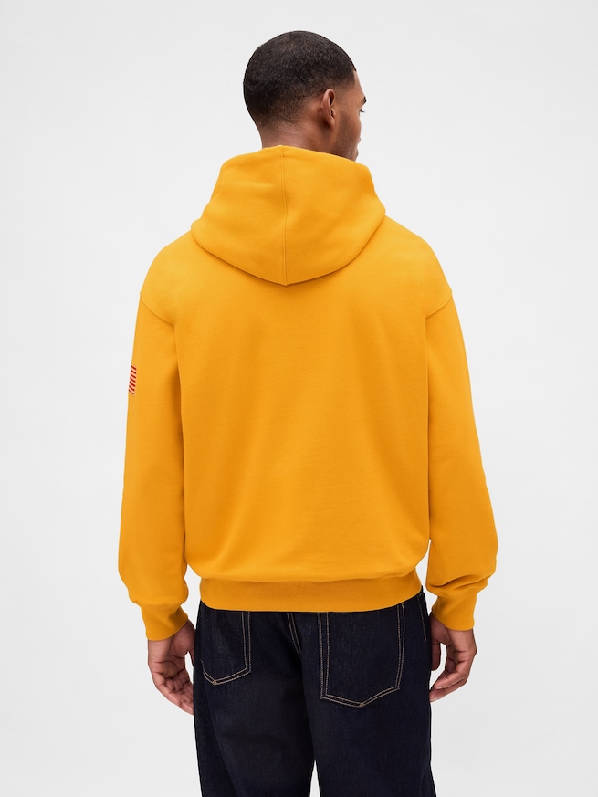 ヘビーウェイト タイムズスクエア GAPロゴパーカー-2