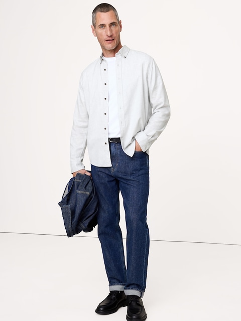 CHEMISE EN FLANELLE À COUPE STANDARD