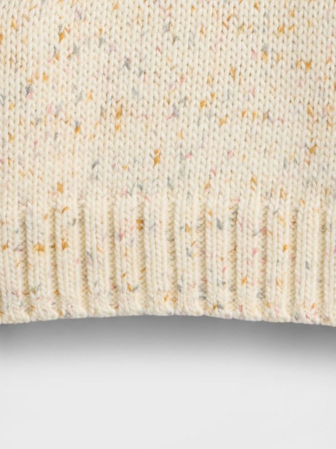 コットンブレンド リラックスフィット クルーネックセーター-3