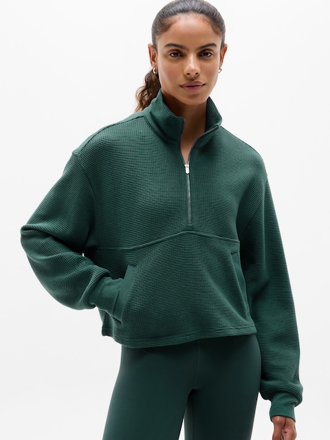 Tranquil Waffle 1/2 Zip Sweatshirt