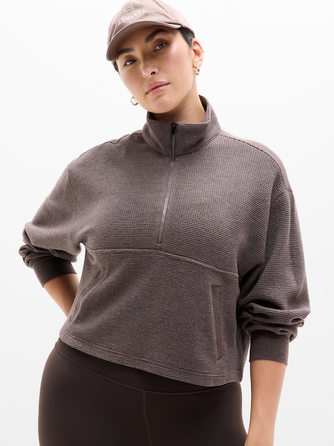 Tranquil Waffle 1/2 Zip Sweatshirt