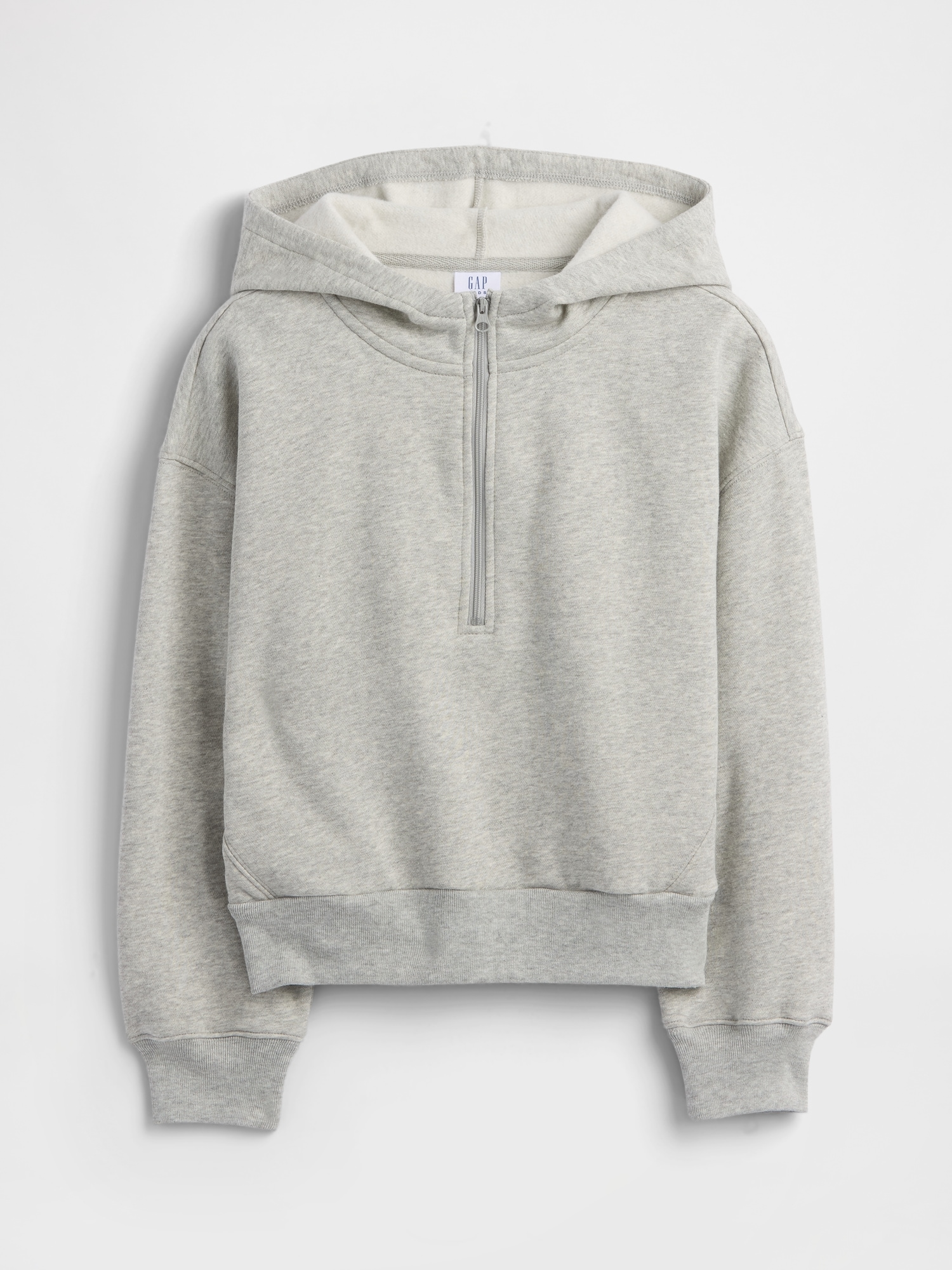 Kids Relaxed Half-Zip Fleece Hoodie
