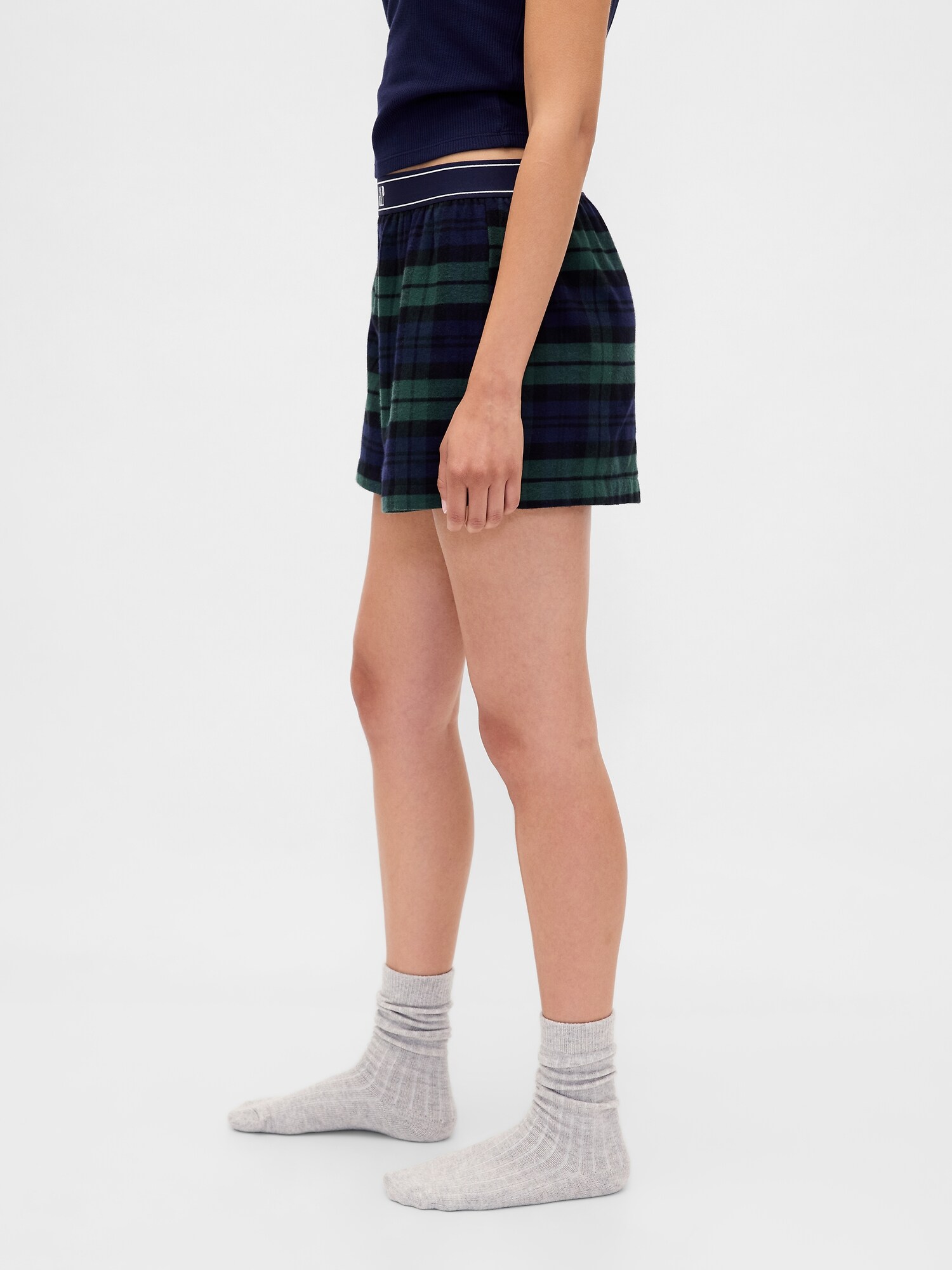 GAPロゴ フランネル ボクサーショートパンツ-2