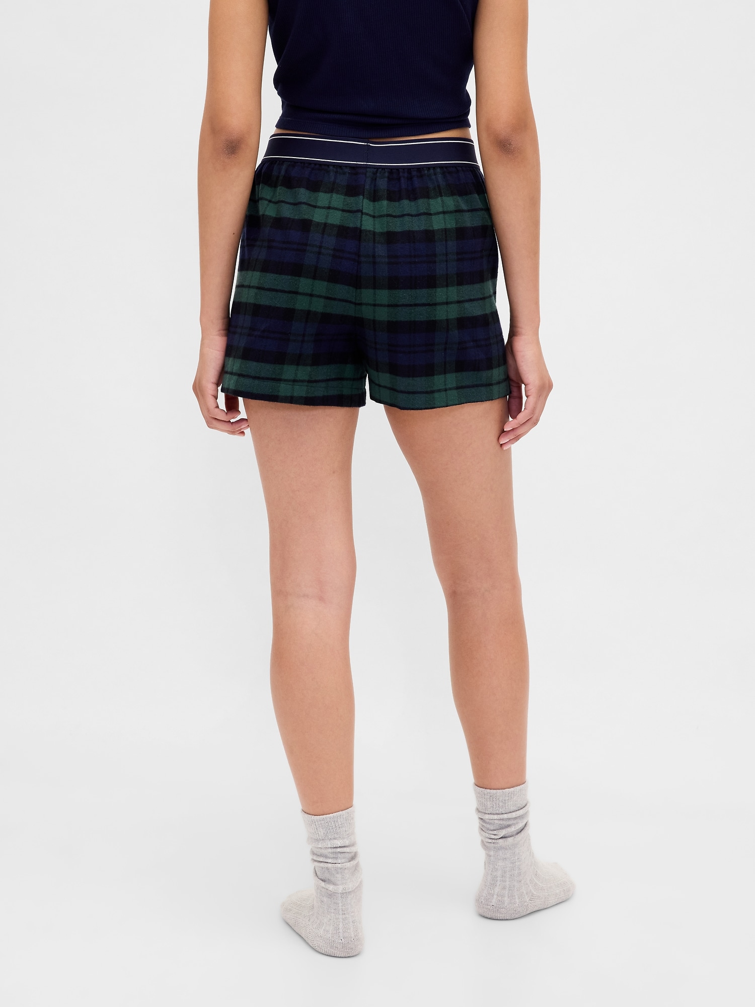 GAPロゴ フランネル ボクサーショートパンツ-3
