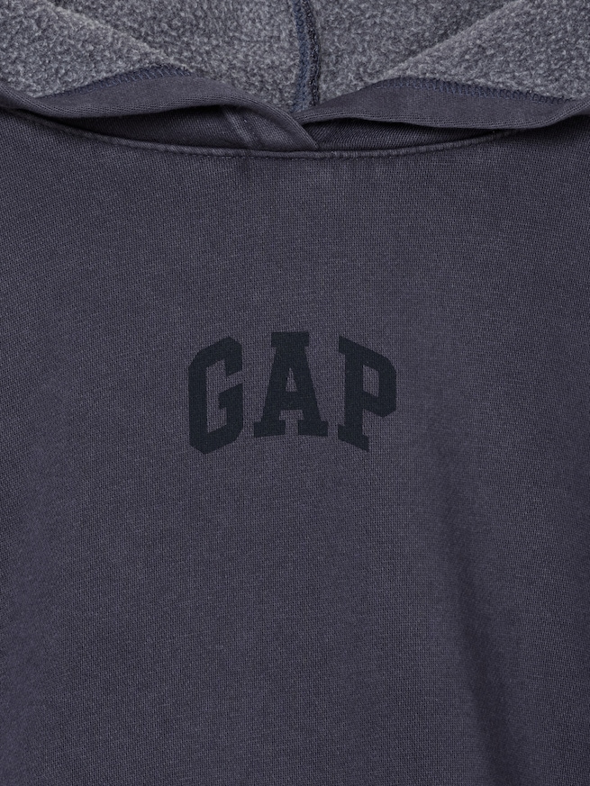 リラックス ミニGAPロゴ クロップドパーカー-2