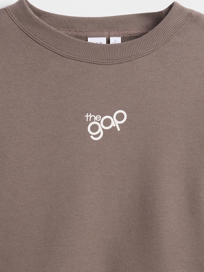 オーバーサイズ ウェッジ GAPロゴ スウェットシャツ-3