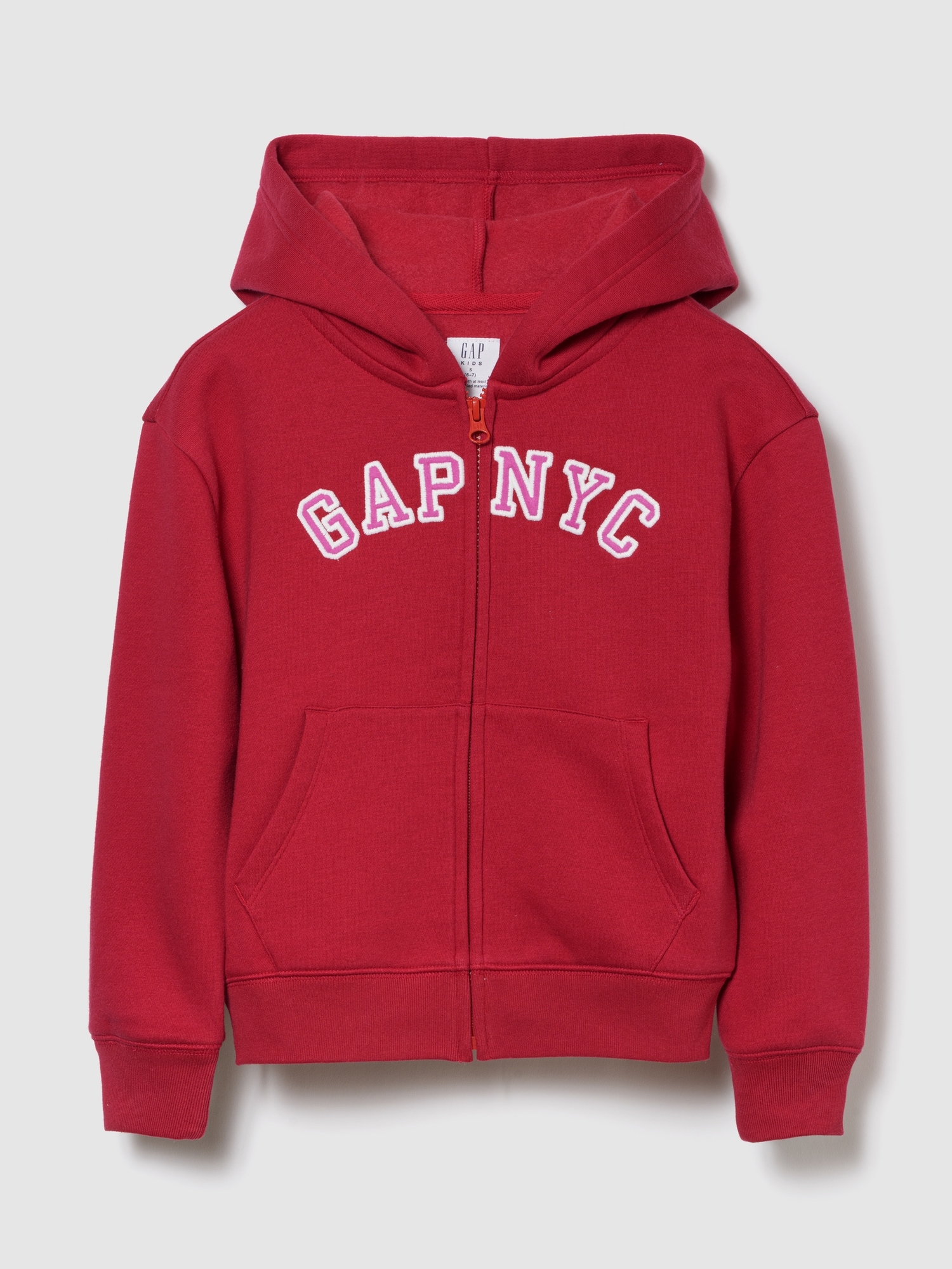 Gap リラックス GAPロゴ プリント ジップアップパーカー (キッズ) Gap リラックス GAPロゴ プリント ジップアップパーカー (キッズ)