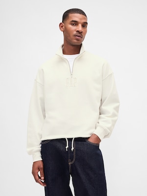 ヴィンテージソフト  GAPロゴ ハーフジップ プルオーバー