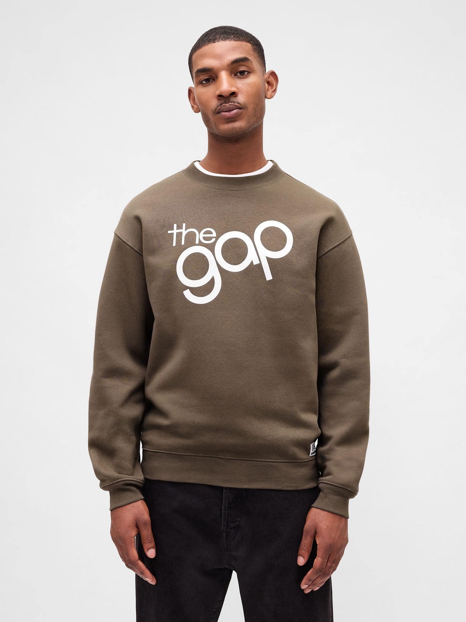 Gap リラックスフィット GAPロゴ クルーネック スウェットシャツ