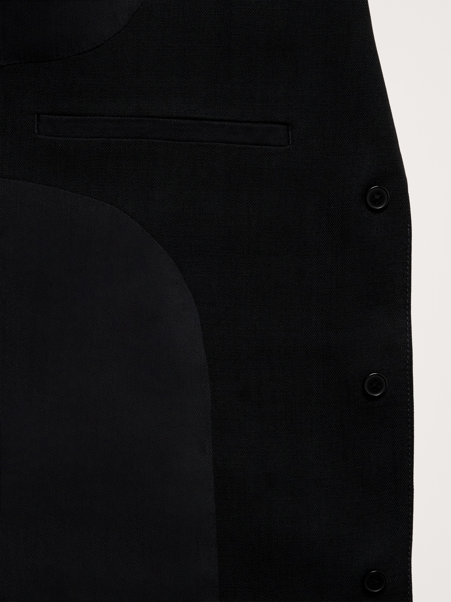 Boyfriend Drapey Twill Belted Blazer