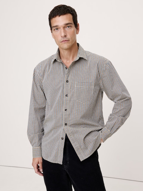 CHEMISE DÉCONTRACTÉE EN POPELINE DE COTON DÉLAVÉE