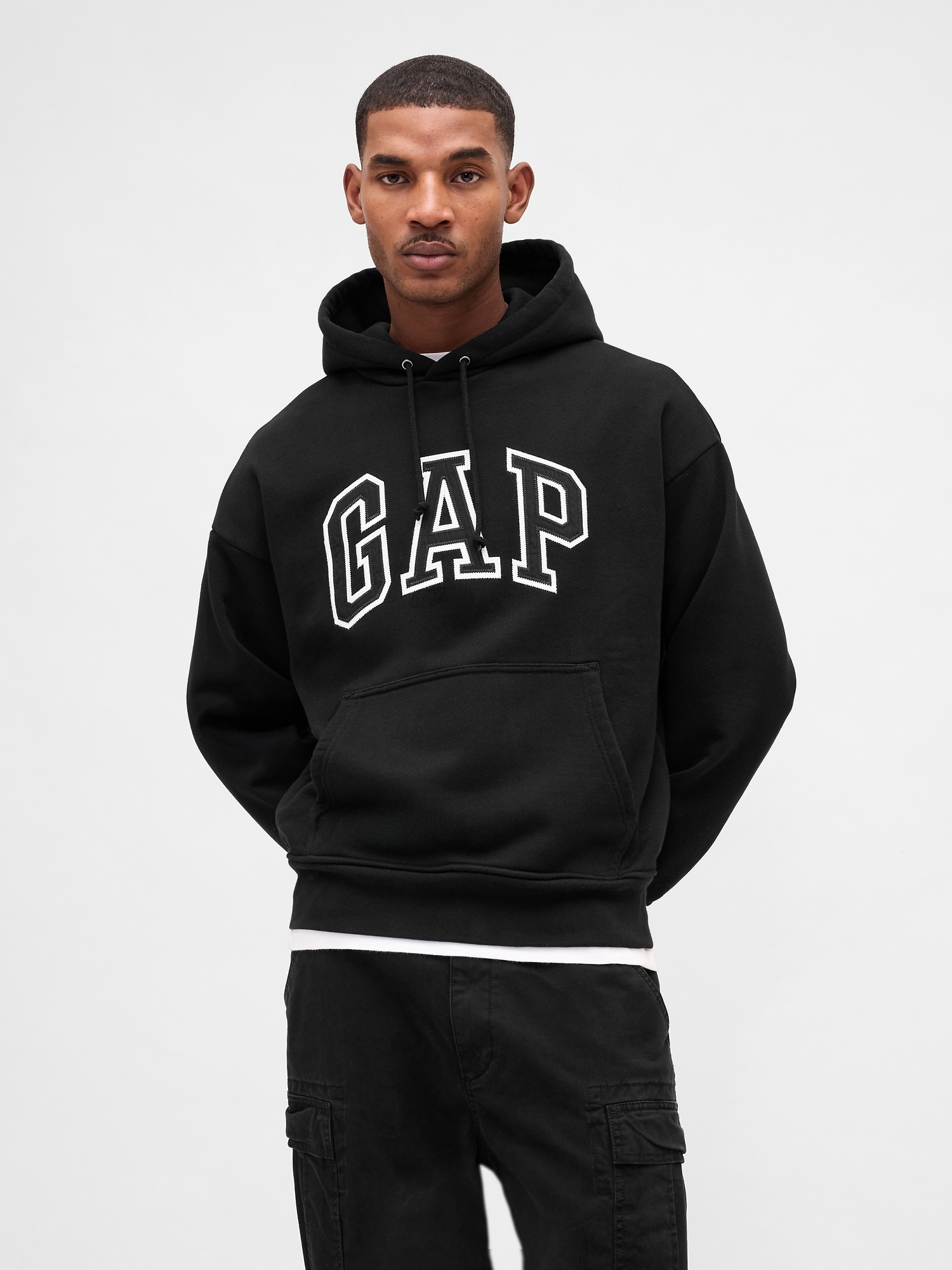 Adult Extra Heavyweight French Terry Oversized Logo Hoodie