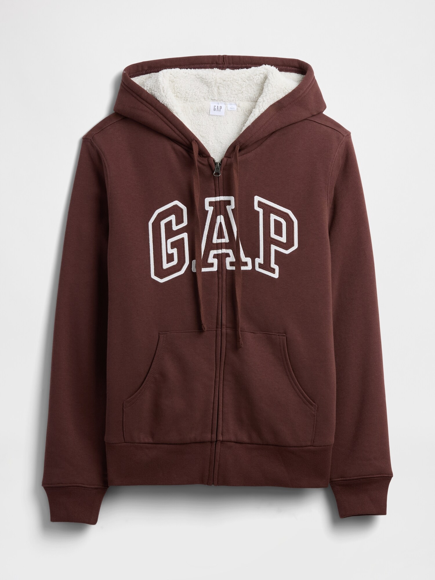 Gap公式オンラインストア | リラックスフィット GAPロゴ 裏ボア ジップ