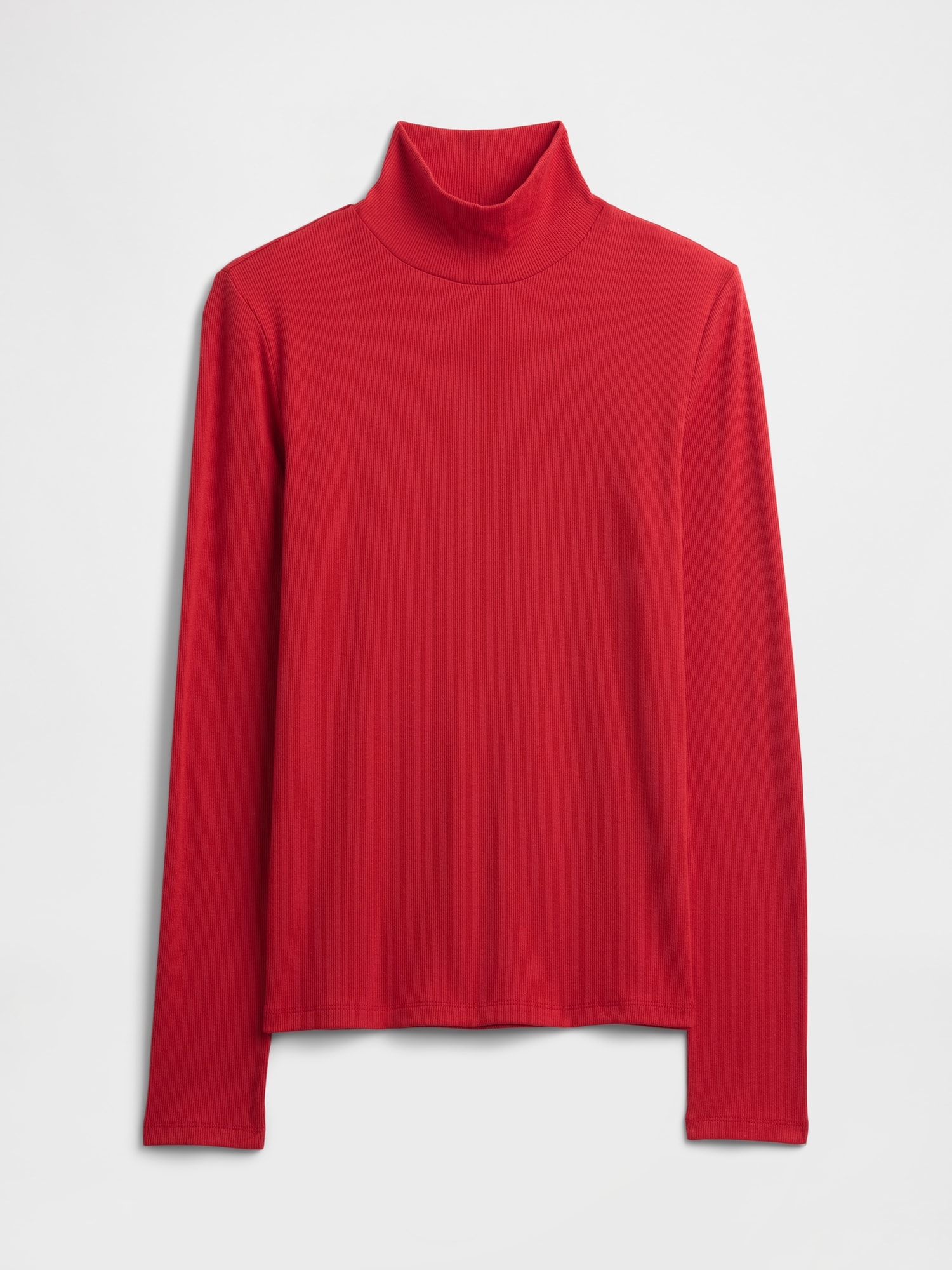 リブ タートルネックTシャツ-4