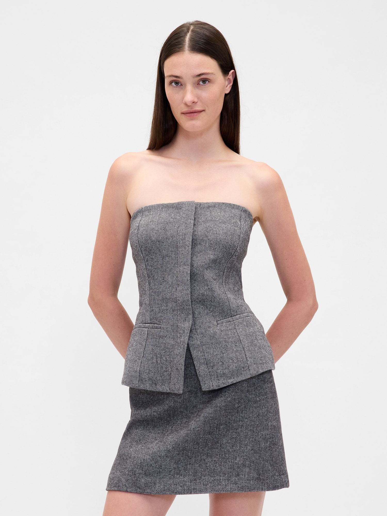 Strapless BiStretch Corset Top