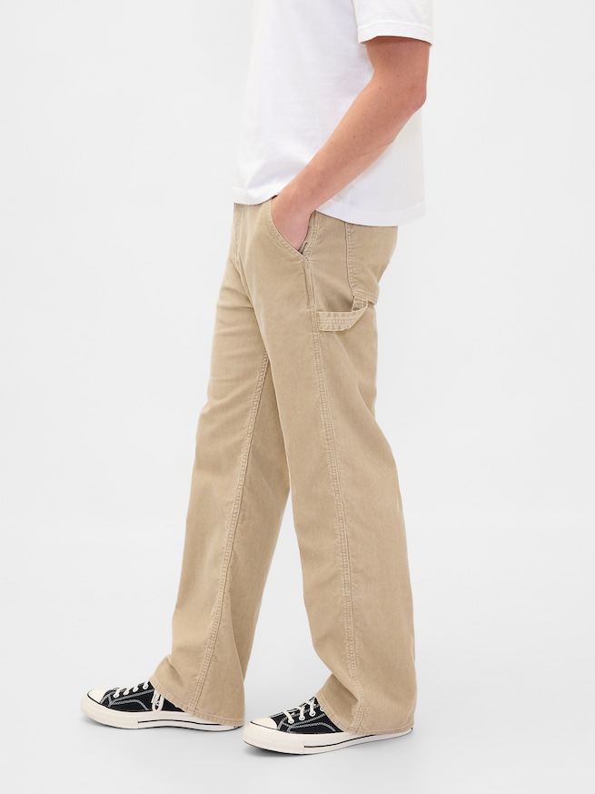 コーデュロイ '90s ルーズフィット カーペンターパンツ-2