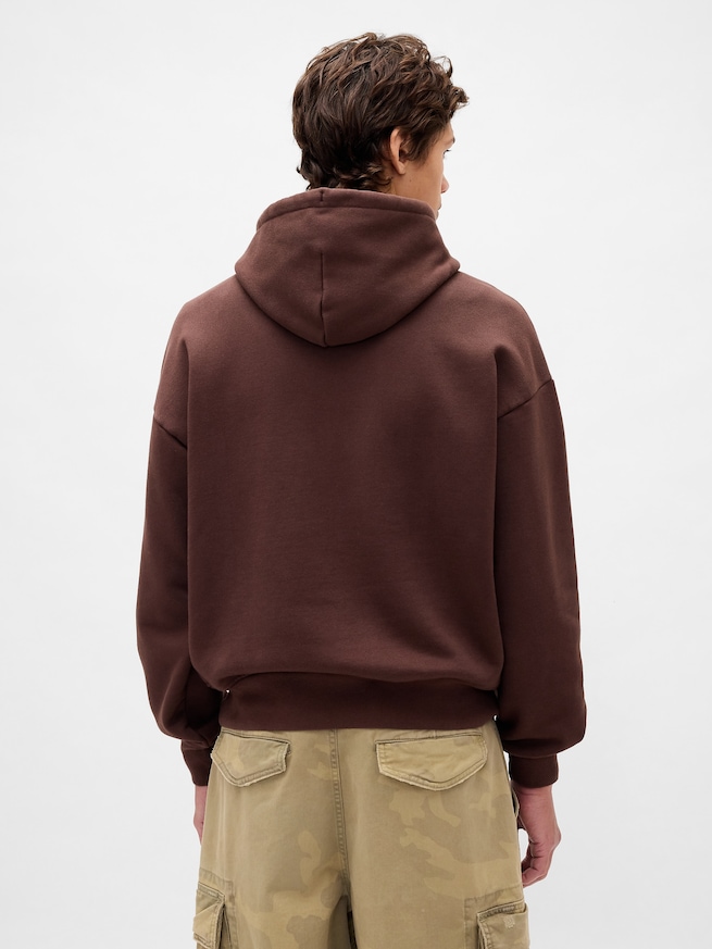 エクストラヘビーウェイト フレンチテリー オーバーサイズ GAPロゴパーカー-2