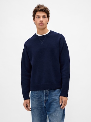 ヘビーウェイト CashSoft カシミヤタッチ クルーネックセーター