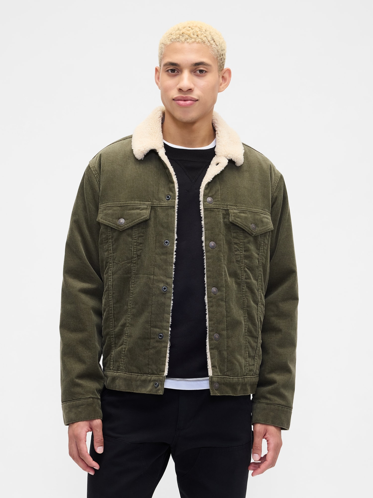 Sherpa-Lined Icon Corduroy Jacket