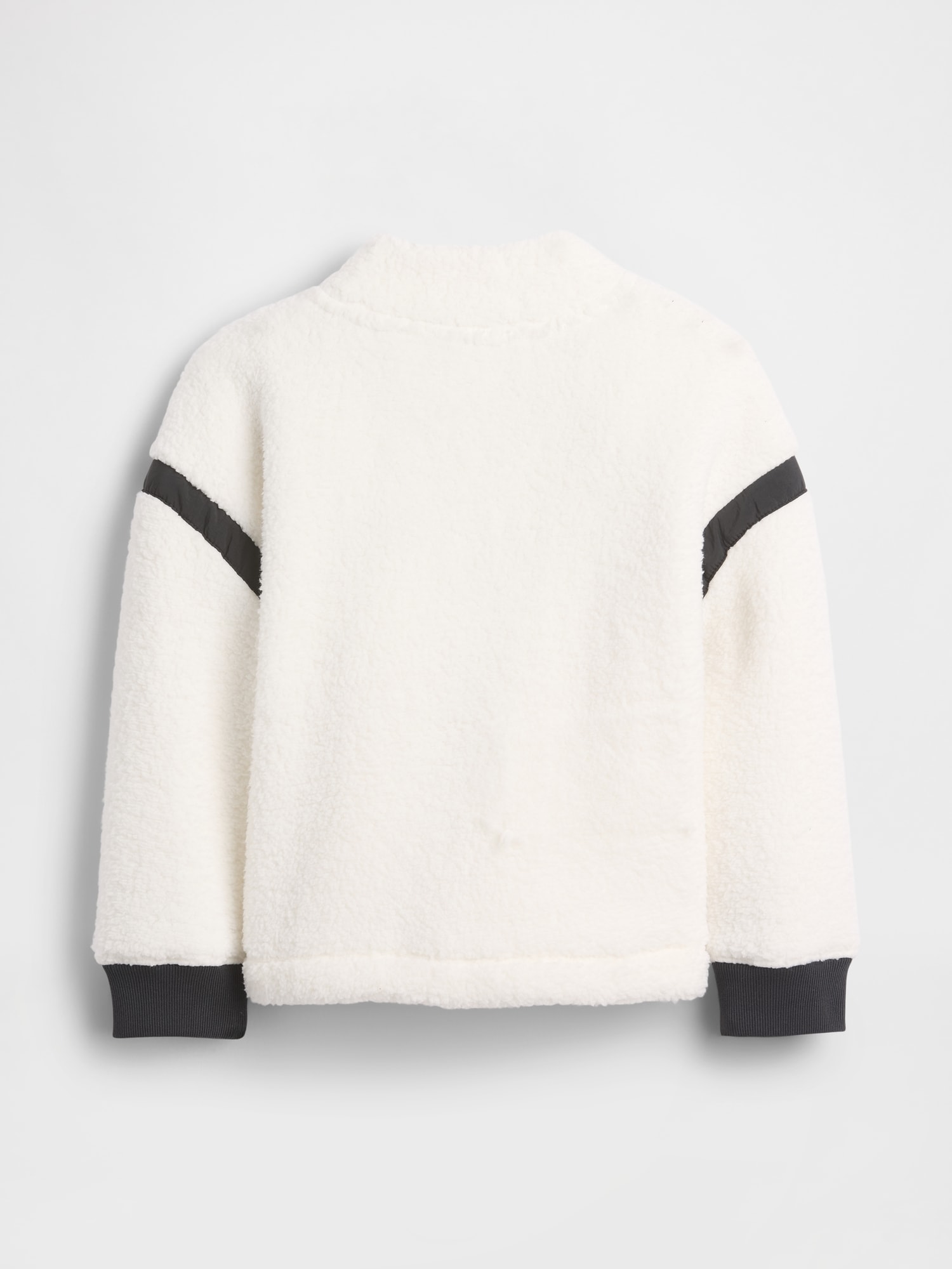 babyGap リサイクル GAPロゴ 1/4 ジップアップ スウェットシャツ-1