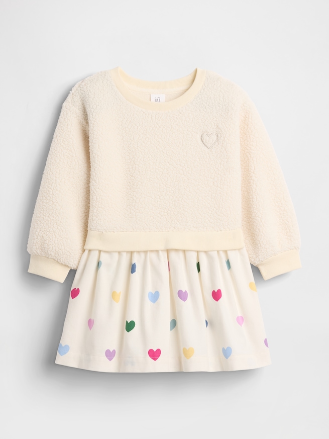 ミックスメディア ハート スウェットワンピース (幼児・ベビー)-1