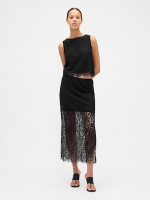 レース マキシスカート