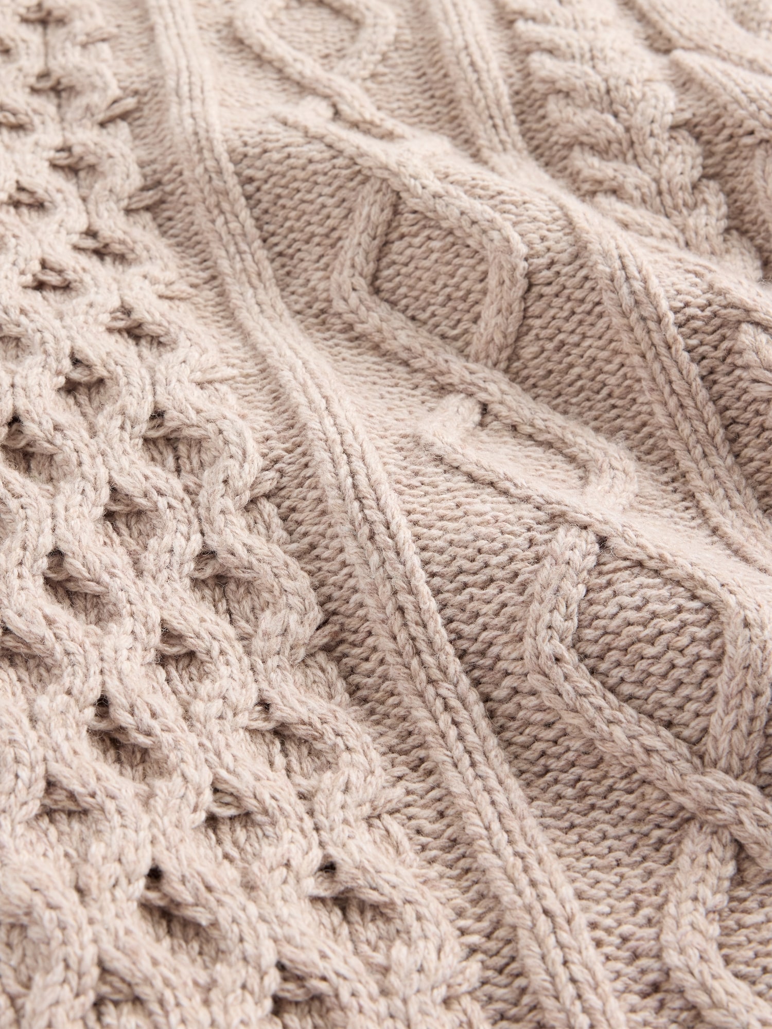 Cable-Knit Mini Sweater Dress