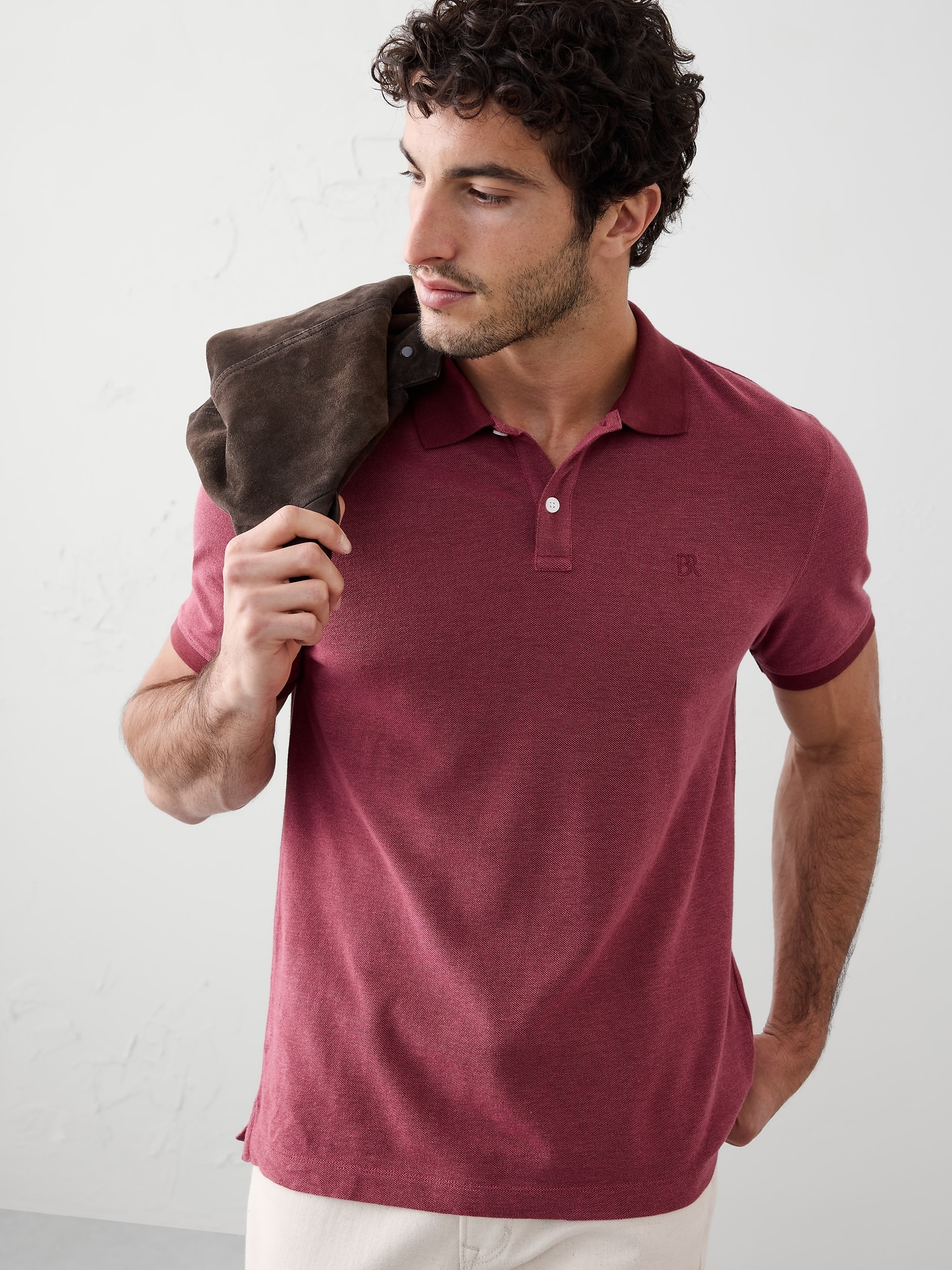 Standard-Fit Pique Polo