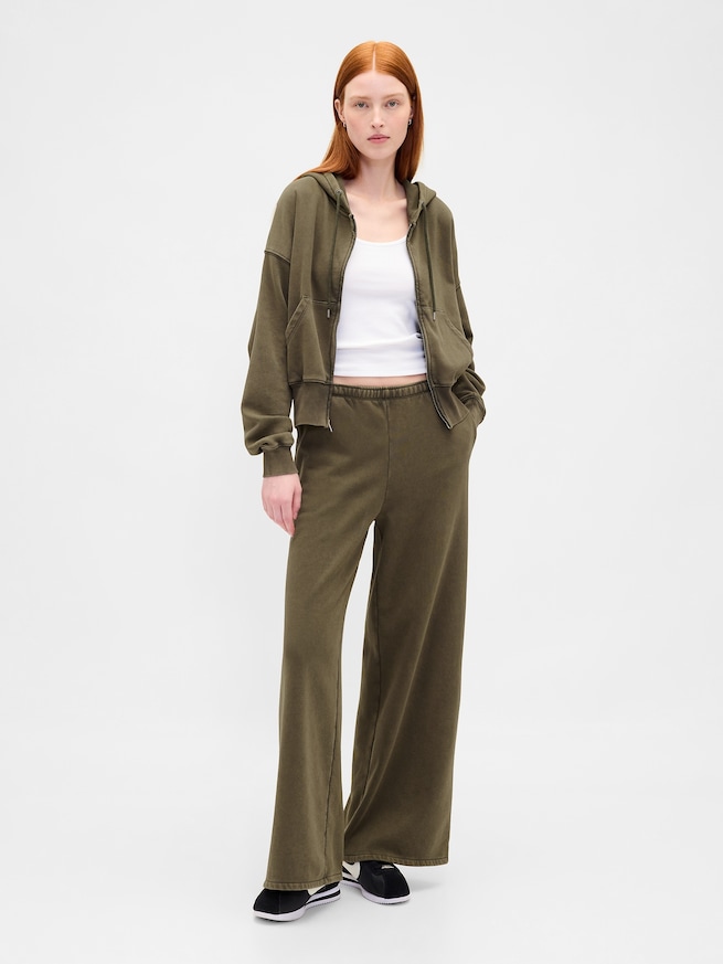 ヴィンテージソフト バギー ワイド スウェットパンツ-0