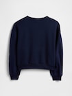 GapKids | ピーナッツ オーバーサイズ ウエッジ GAPロゴ スウェットシャツ-1
