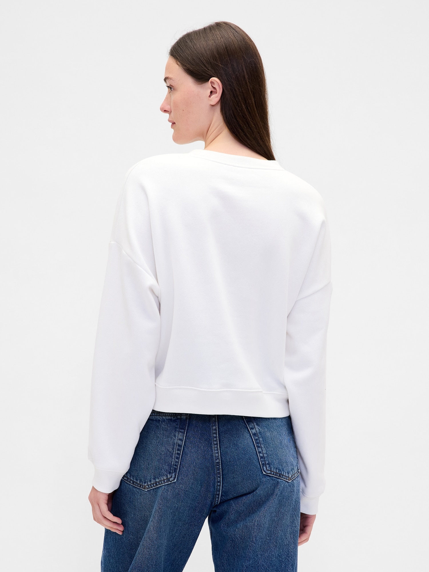 オーバーサイズ ウェッジ GAPロゴ スウェットシャツ-2