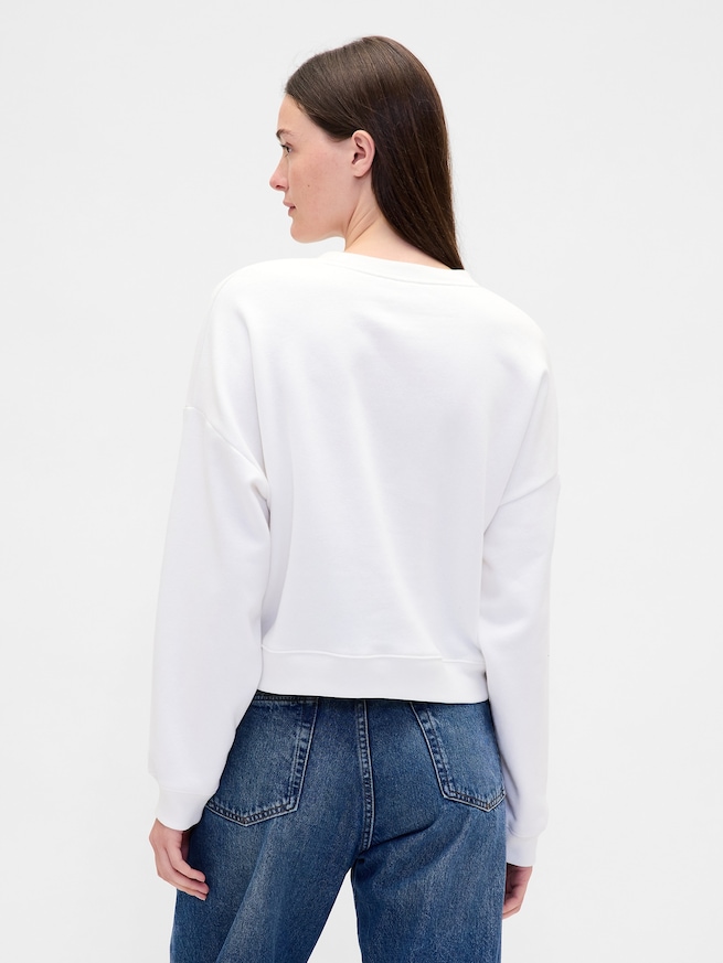 オーバーサイズ ウェッジ GAPロゴ スウェットシャツ-2