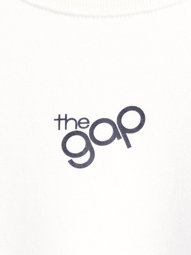 オーバーサイズ ウェッジ GAPロゴ スウェットシャツ-3