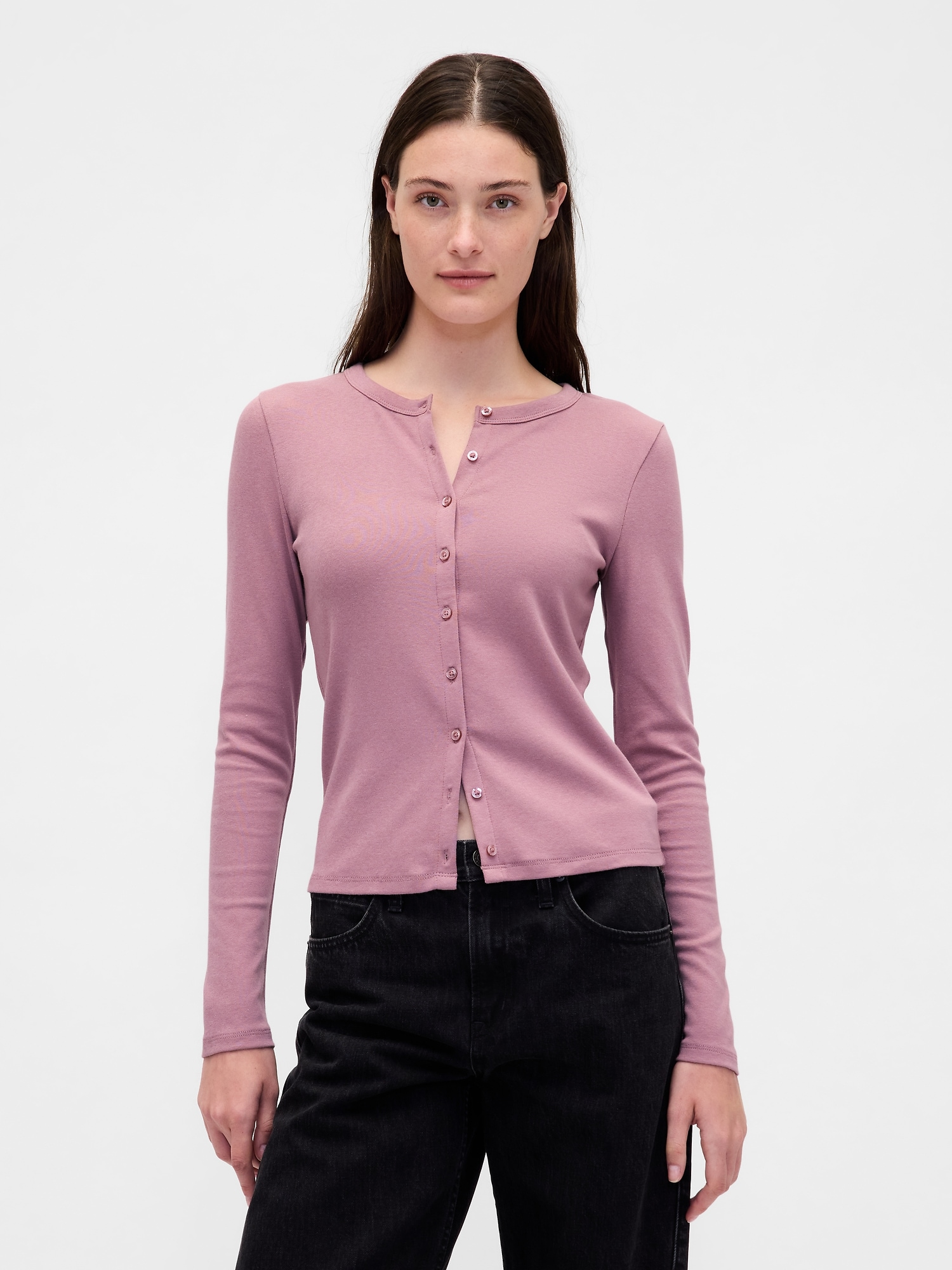 Modern Crewneck Cardigan