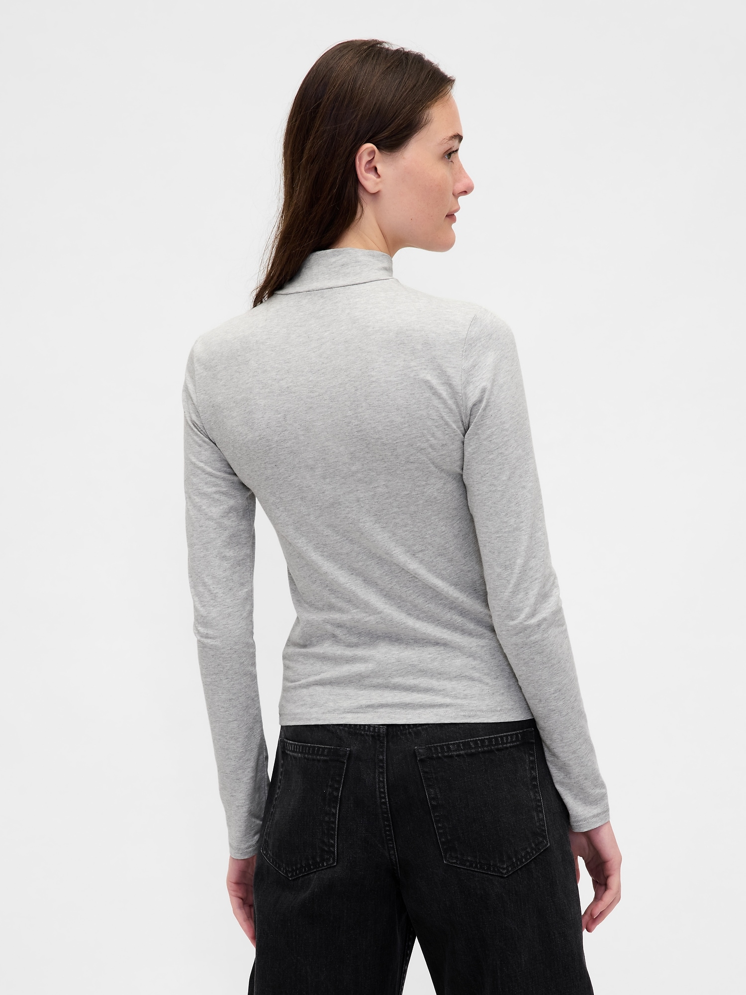 Gap公式オンラインストア | クローズニット ジャージー モックネックT