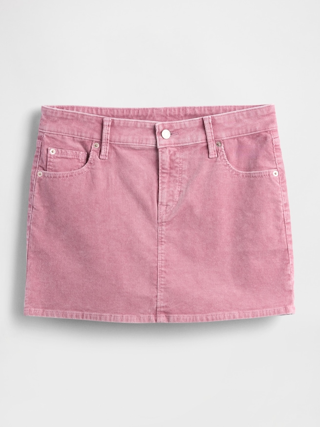 コーデュロイ ミニスカート-4