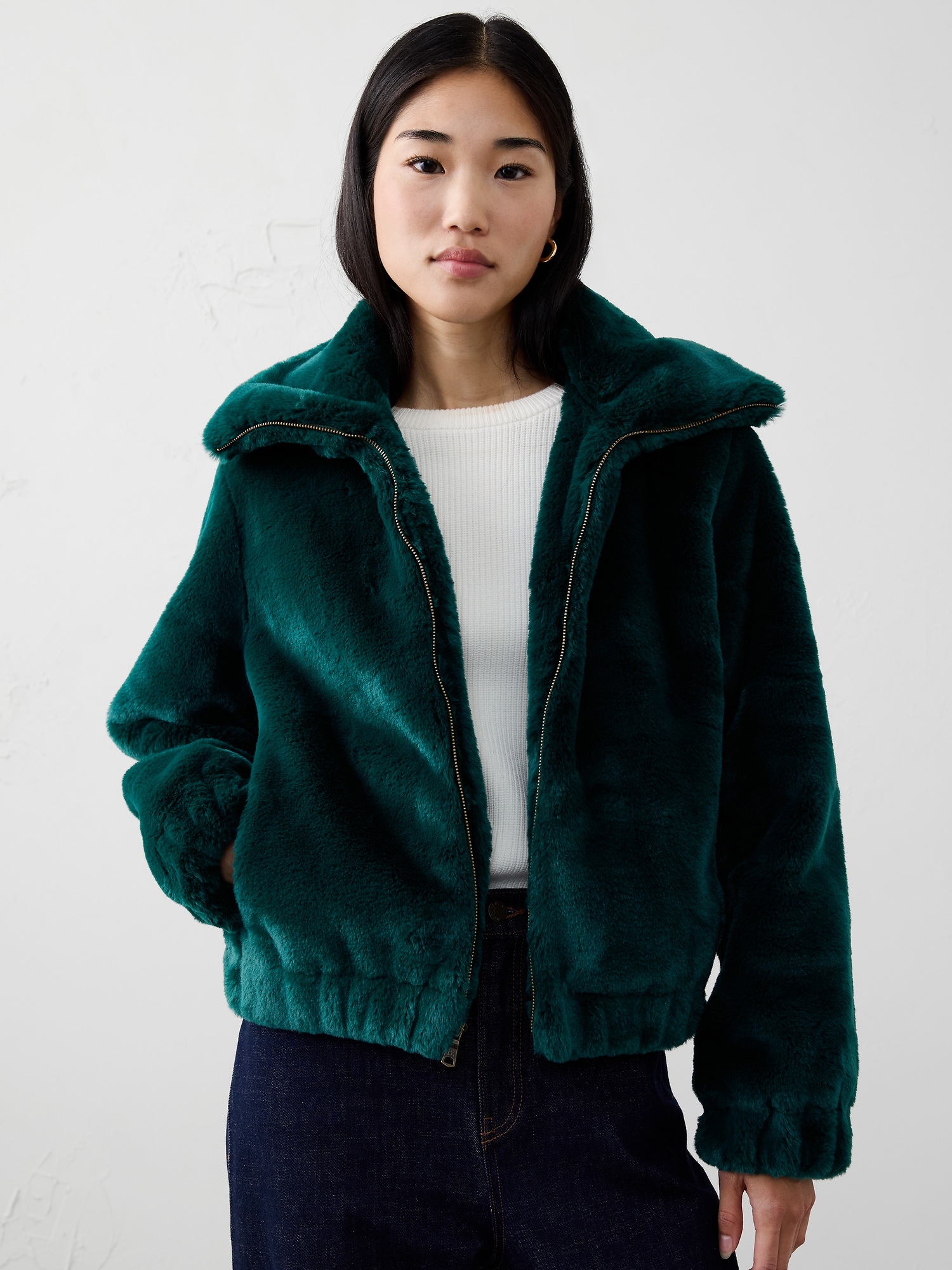 Faux Fur Short Jacket
