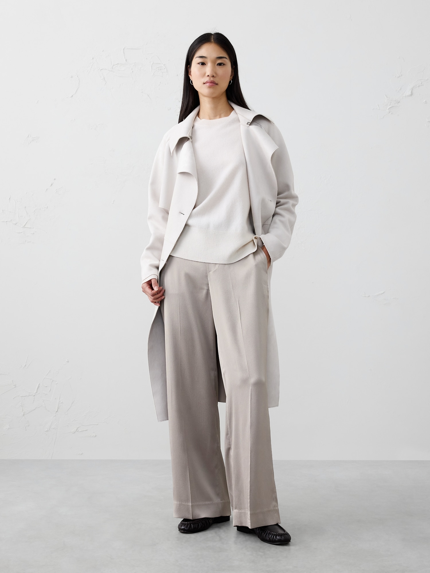 Hayden Wide-Leg High-Rise Silky Pull-On Pant