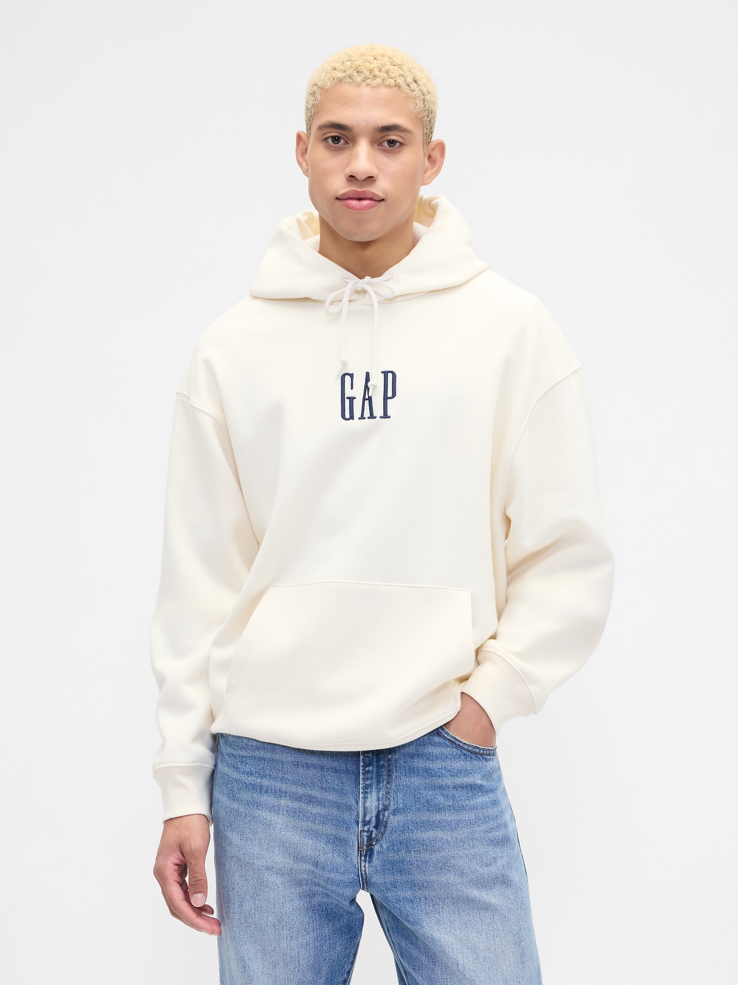 Vintage soft oversized gap mini-logo hoodie