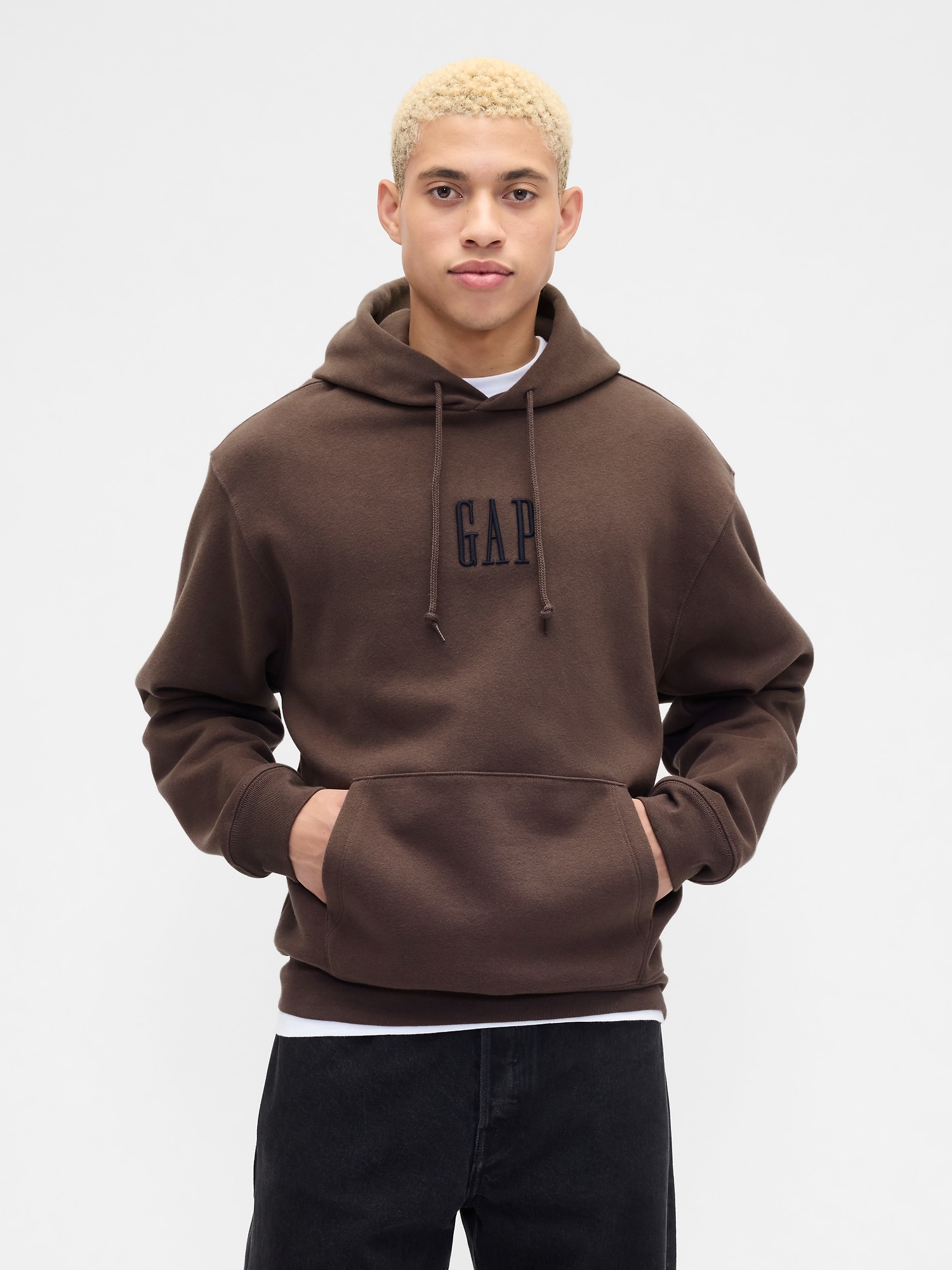 Adult Vintage Soft Oversized Gap Mini-Logo Hoodie