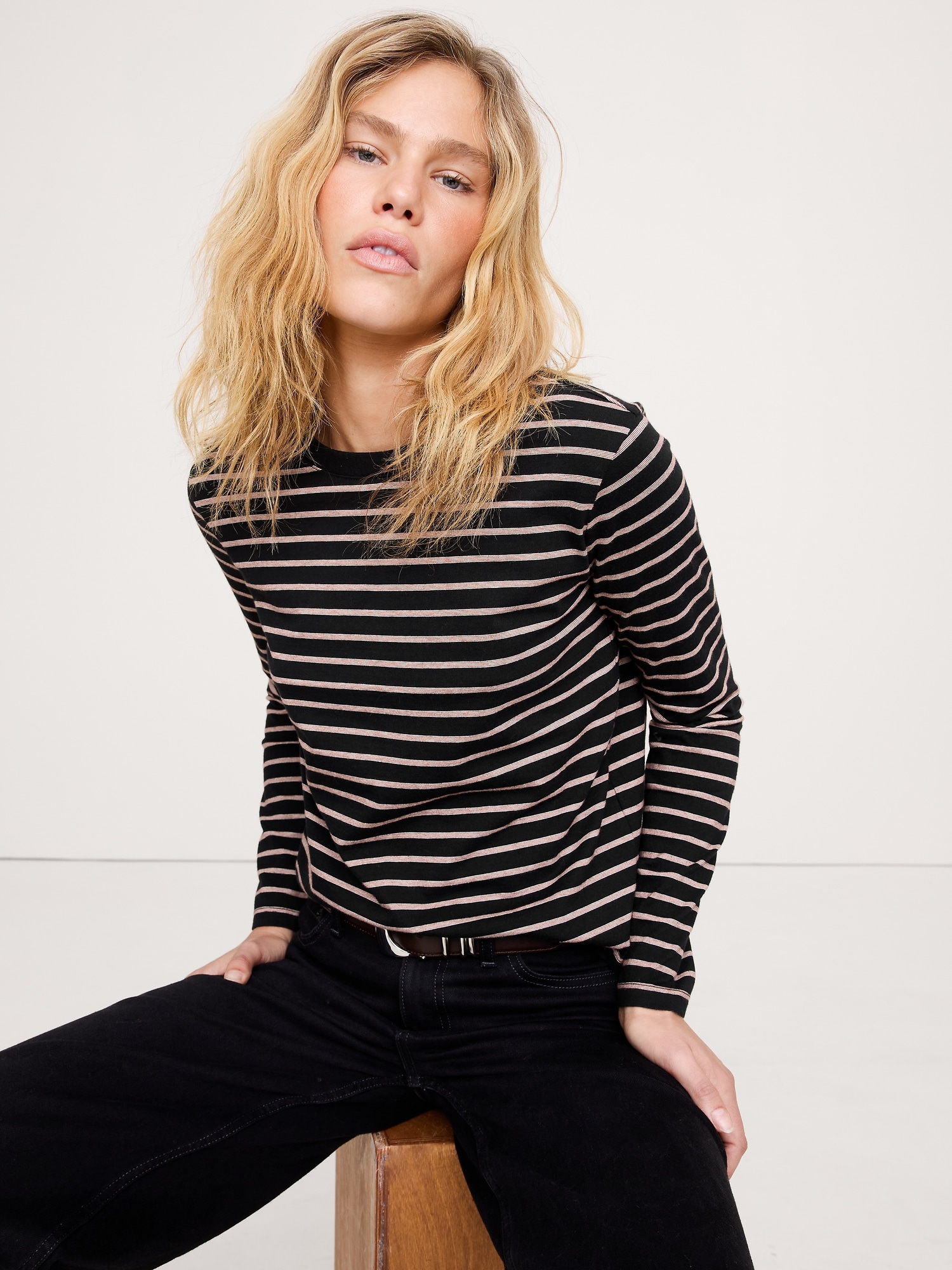 Vintage Cotton Long-Sleeve T-Shirt