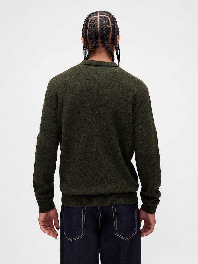 メリノウールブレンド ポロセーター-2