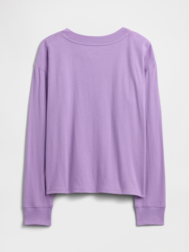 GapKids x ディズニー リロ・アンド・スティッチ オーバーサイズ グラフィックTシャツ-1