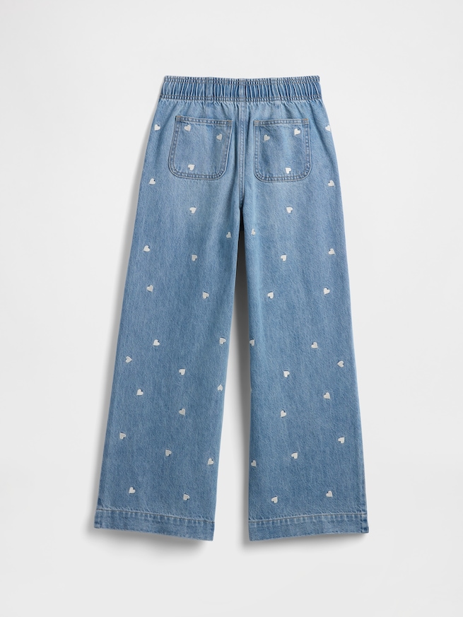 ハイライズ プルオン ワイドデニム (キッズ)-1