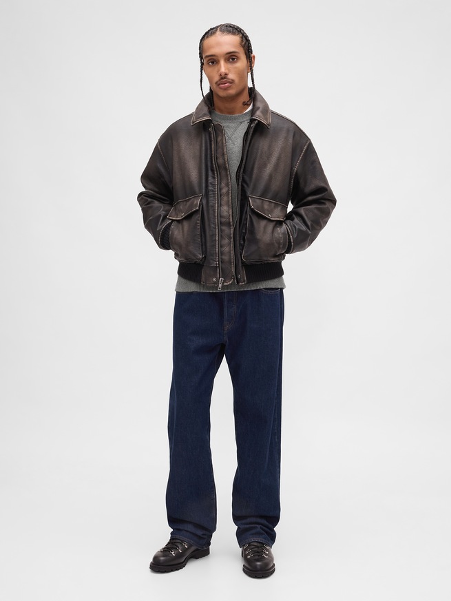 ヘビーウェイト CashSoft カシミヤタッチ クルーネックセーター-1