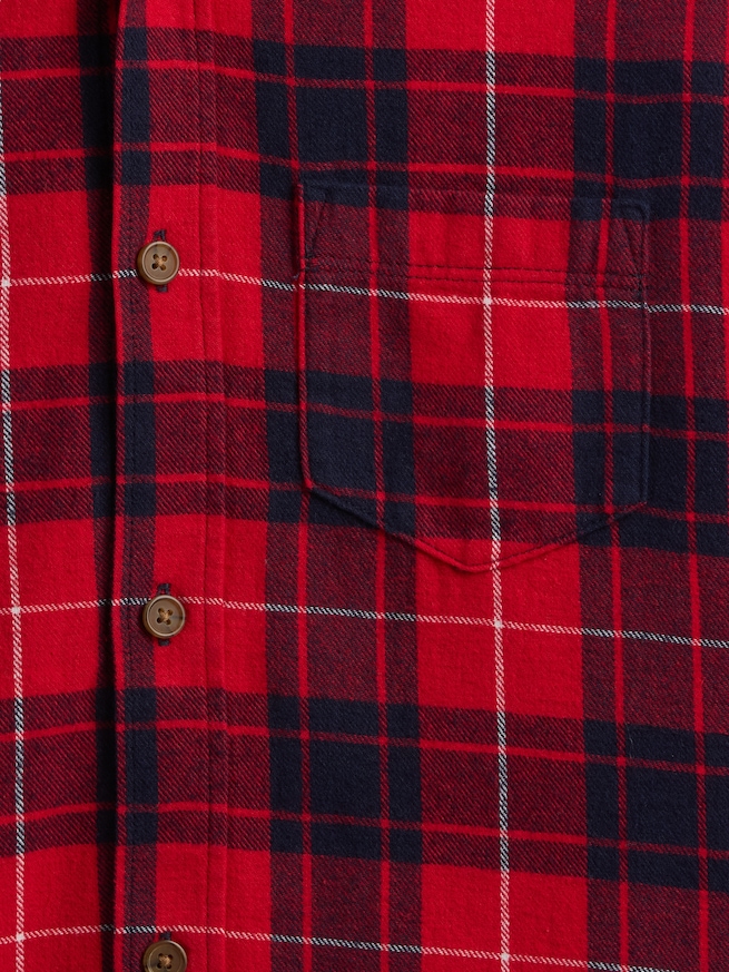 リラックス フード フランネルシャツ (キッズ)-2