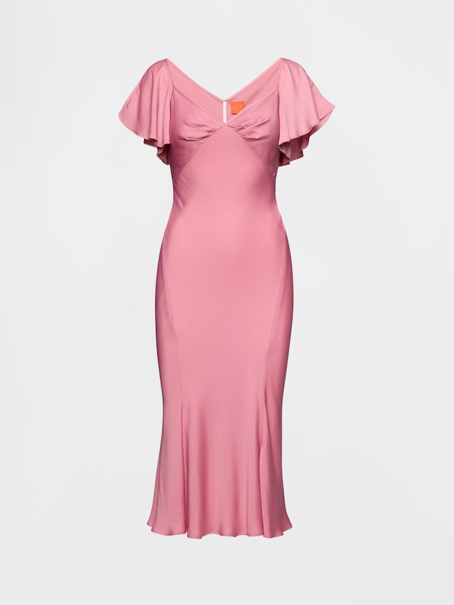 GapStudio サテン ミディドレス-5