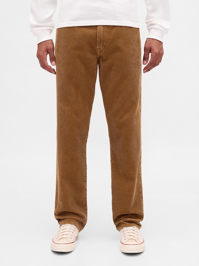 コーデュロイ リラックス ストレートパンツ-1