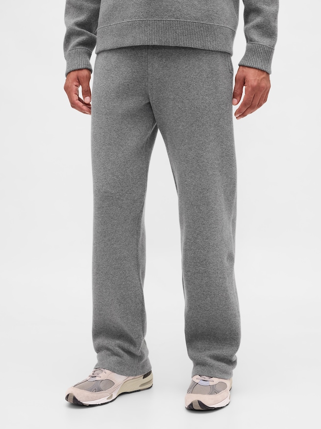 ヘビーウェイト CashSoft カシミヤタッチ ニットパンツ-1